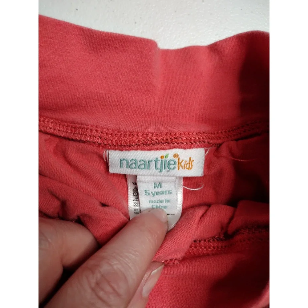 Naartjie Kids Girls Red Tulle Overlay Doodle Print Skirt Size‎ 5 Years